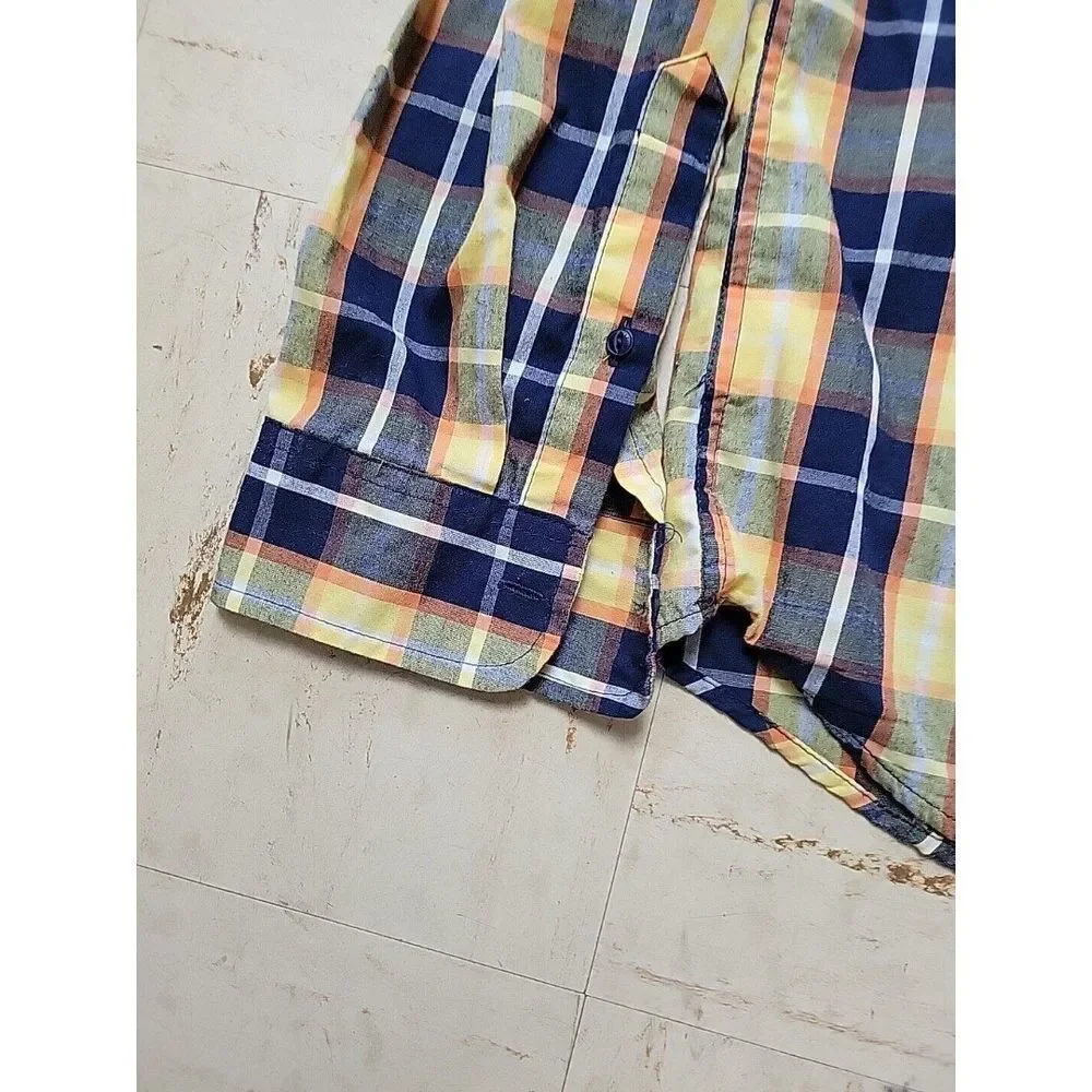 Levis‎ Mens Shirt XL Plaid Long Sleeve Button Up Yellow Levi's Egypt